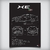 Quadro/Poster Jaguar Xe-S 2017 | Preto & Branco - Interlakes | Eternize sua paixão