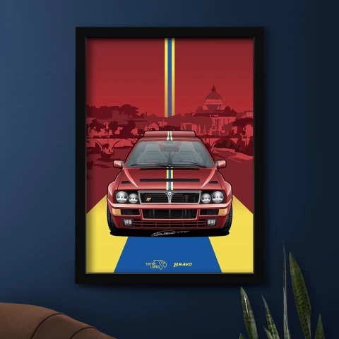 Quadro / Poster Lancia Delta Hf Integrale | Icons