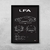 Quadro/Poster Lexus Lfa 2010 | Preto & Branco