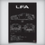 Quadro/Poster Lexus Lfa 2010 | Preto & Branco - Interlakes | Eternize sua paixão