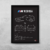 Quadro/Poster Bmw M135I 2014 | Preto & Branco - comprar online