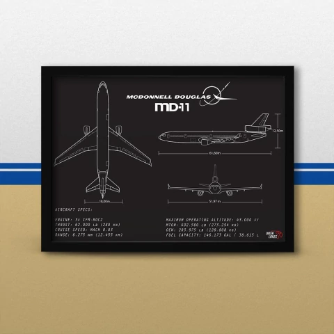 Quadro/Poster Mcdonnell Douglas Md-11