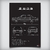 Quadro/Poster Mercedes-Benz 280S W116 | Preto & Branco - Interlakes | Eternize sua paixão