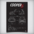 Quadro/Poster Mini Cooper S R56 N14 | Preto & Branco - Interlakes | Eternize sua paixão