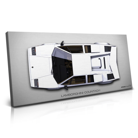 Quadro Fine Art Lamborghini Countach | Top View