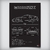 Quadro/Poster Nissan 300Zx | Preto & Branco - Interlakes | Eternize sua paixão