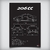 Quadro/Poster Peugeot 206 Cc | Preto & Branco - Interlakes | Eternize sua paixão