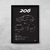 Quadro/Poster Peugeot 206 Rc | Preto & Branco