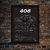 Quadro/Poster Peugeot 408 | Preto & Branco - loja online