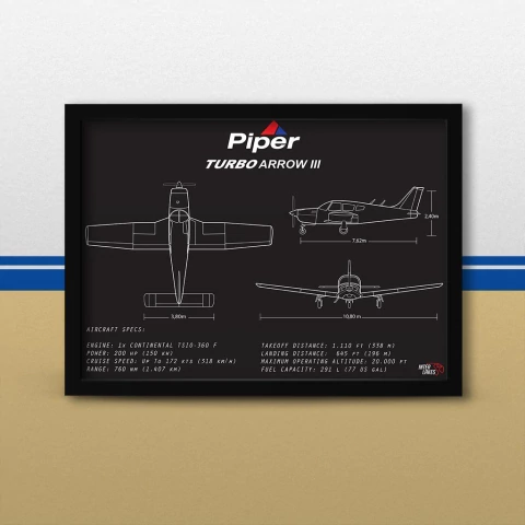 Quadro/Poster Piper Pa-28R Turbo Arrow Iii