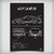 Quadro/Poster Porsche 911 Gt3 Rs 992 | Preto & Branco - Interlakes | Eternize sua paixão