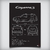 Quadro/Poster Porsche Cayenne S 2008 | Preto & Branco - Interlakes | Eternize sua paixão