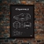 Quadro/Poster Porsche Cayenne S 2008 | Preto & Branco - loja online