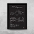 Quadro/Poster Porsche 718 Cayman | Preto & Branco
