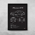 Quadro/Poster Porsche Macan Gts 2022 | Preto & Branco