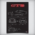 Quadro/Poster Puma Gtb S1 1978 | Preto & Branco - Interlakes | Eternize sua paixão