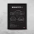 Quadro/Poster Renault 21 | Preto & Branco