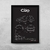 Quadro/Poster Renault Clio 1.6 4P | Preto & Branco
