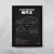 Quadro/Poster Subaru Impreza Wrx Hawk Sw | Preto & Branco