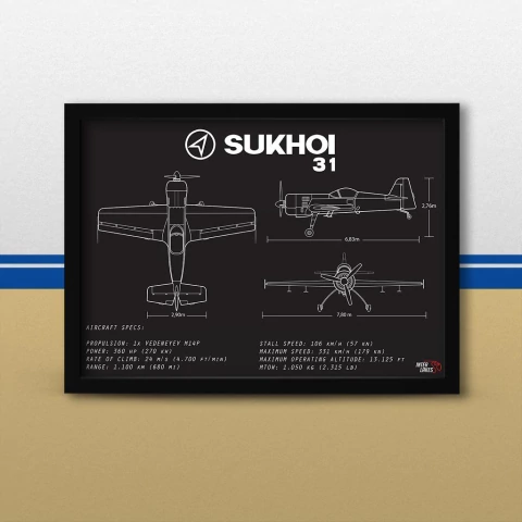 Quadro/Poster Sukhoi 31