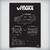 Quadro/Poster Suzuki Grand Vitara 2009 | Preto & Branco - Interlakes | Eternize sua paixão
