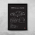 Quadro/Poster Porsche 911 Targa 4 Gts 992 | Preto & Branco