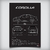Quadro/Poster Toyota Corolla 2014 | Preto & Branco - Interlakes | Eternize sua paixão