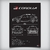 Quadro/Poster Toyota GR Corolla 2023 | Preto & Branco - Interlakes | Eternize sua paixão