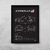 Quadro/Poster Toyota Corolla Grs 2020 | Preto & Branco