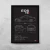 Quadro/Poster Volkswagen Eos 2.0 2009 | Preto & Branco