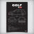 Quadro/Poster Volkswagen Golf Tsi 1.4 Highline Mk7 | Preto & Branco - Interlakes | Eternize sua paixão