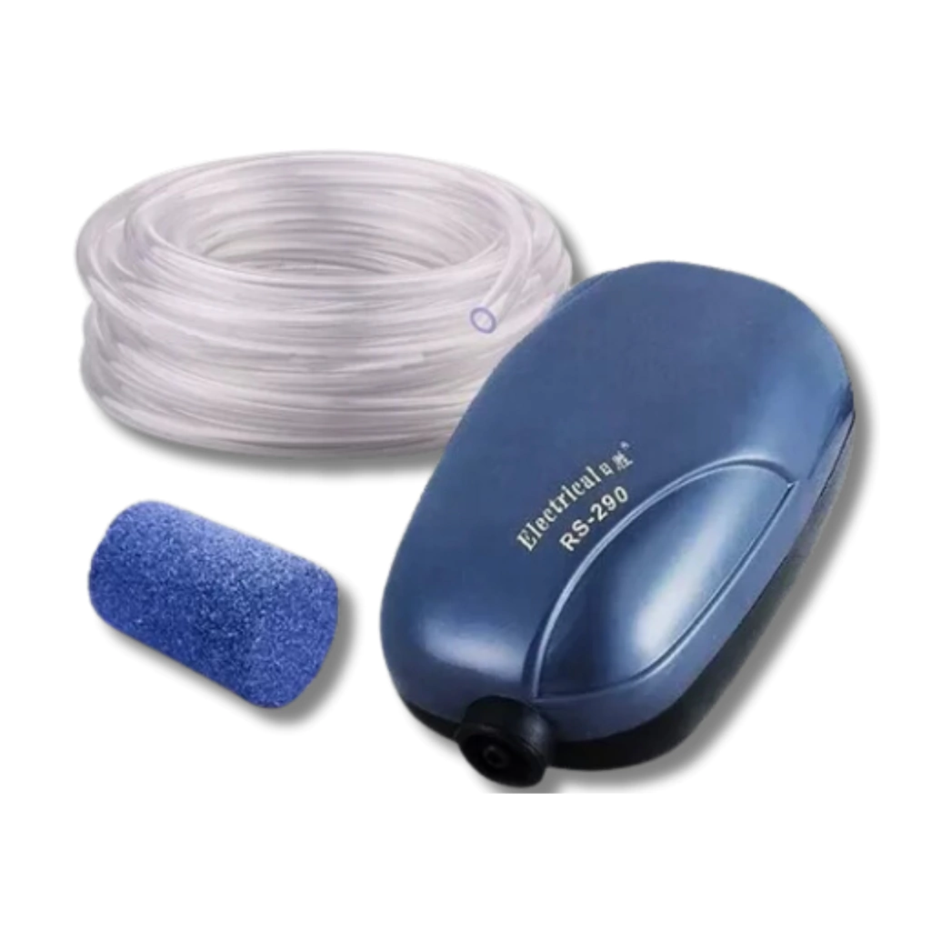 Aireador Rs-290 + Piedra difusora + 2m tubo flex