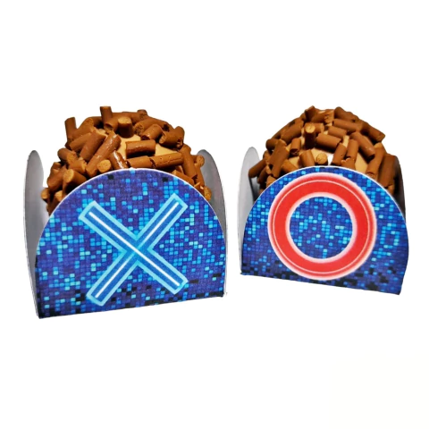 Forminha De Doces 4 Petálas Game - 40 Unidades.