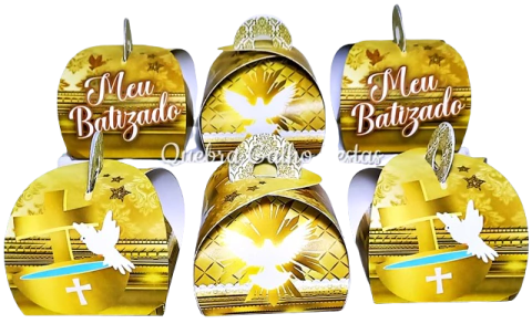 Lembrancinhas Batizado Caixa Bombom - 10 Unidades