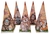 Lembrancinhas Bosque Encantado Caixa Cone - Pct com 10 Unidades.