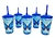Lembrancinhas Borboleta Azul Copo Twister - 5 Unidades