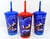 Lembrancinhas Sonic Copo Twister Com Canudo - 5 Unidades.