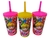 Lembrancinhas Princesa Peach Copo C/ Canudo Pct. C/5 Unidades