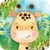 Aplique Quadrado Safari Aquarela 5×5 – Pct C/ 10 unid