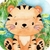 Aplique Quadrado Safari Aquarela 5×5 – Pct C/ 10 unid - comprar online