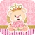 Aplique Quadrado Ursa Princesa 5×5 – Pct C/ 10 unid