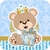 Aplique Quadrado Urso Príncipe 5×5 – Pct C/ 10 unid