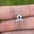 Labret signos leão rosca interna 1.6x8mm - TITÂNIO