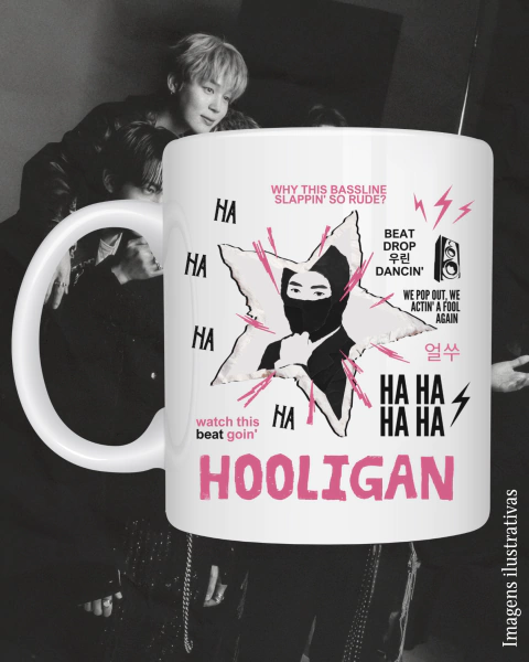 Caneca BTS Hooligan Membros