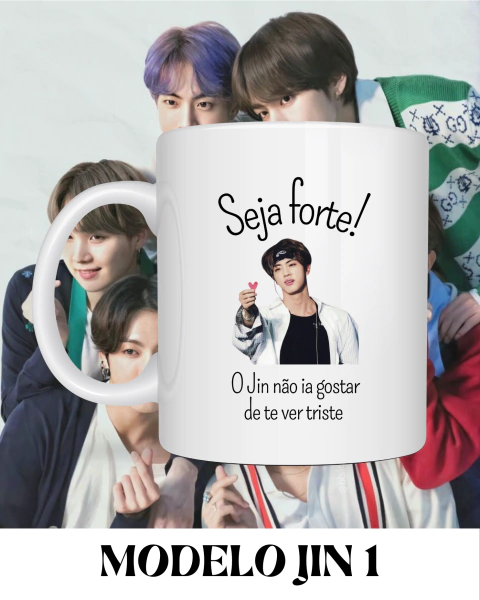 Caneca Seja Forte - Membros BTS - comprar online