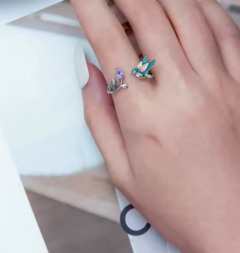 Anillo colibri Lila regulable - comprar online
