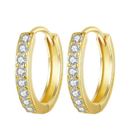 Aros argolla 12mm dorados