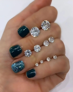 Aros Clasicos Color Cristal Elegi tu tamaño