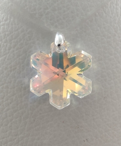 Dije Copo de nieve Snowflaque 20mm Cristal ab