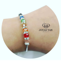 Pulsera Semiesclava ball multicolor